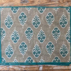 Pack de individuales 
 45x35 cm. ikat turquesa