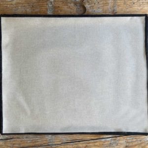 Pack de individuales 
 45x35 cm. resinado blanco y marengo